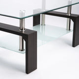 LALA 110X60CM GLASS COFFEE TABLE