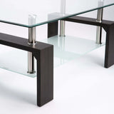 LALA 110x60cm GLASS COFFEE TABLE - MA