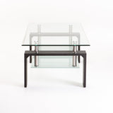 LALA 110x60cm GLASS COFFEE TABLE - GREY