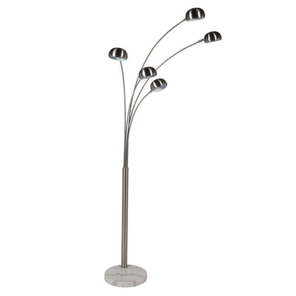 Decofurn Lamp Floor5 Branch Arcmetal Domes 210cm h Decofurn