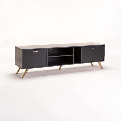 LENA 160cm 2 DOOR TV UNIT - GREY