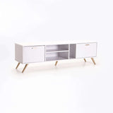 LENA 160cm 2 DOOR TV UNIT - WHITE
