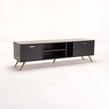 LENA 160cm 2 DOOR TV UNIT - GREY