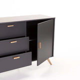 LENA 2 DOOR 3 DRAWER SIDEBOARD - GREY