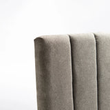 LENI FABRIC DOUBLE HEADBOARD - LIGHT GREY