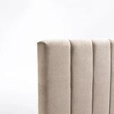 LENI FABRIC DOUBLE HEADBOARD - OATMEAL