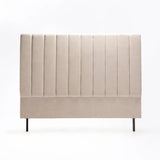 LENI FABRIC DOUBLE HEADBOARD - OATMEAL