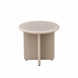 LENNOX 50cm ROUND SIDE TABLE - LATTE