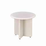 LENNOX 50cm ROUND SIDE TABLE - SILK GREY