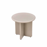 LENNOX 50cm ROUND SIDE TABLE - LATTE