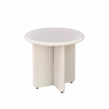 LENNOX 50cm ROUND SIDE TABLE - SILK GREY