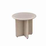 LENNOX 50cm ROUND SIDE TABLE - LATTE
