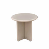 LENNOX 50cm ROUND SIDE TABLE - LATTE