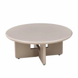 LENNOX 80cm ROUND COFFEE TABLE - LATTE