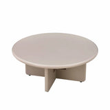 LENNOX 80cm ROUND COFFEE TABLE - LATTE