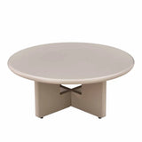 LENNOX 80cm ROUND COFFEE TABLE - LATTE