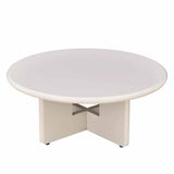 LENNOX 80cm ROUND COFFEE TABLE - SILK GREY
