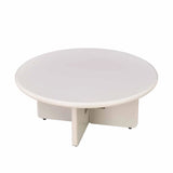 LENNOX 80cm ROUND COFFEE TABLE - SILK GREY