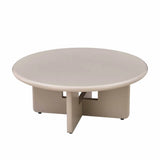 LENNOX 80cm ROUND COFFEE TABLE - LATTE