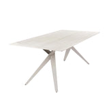 LIAM STONE TOP 200x100cm DINING TABLE - LIGHT LEG