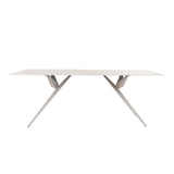 LIAM STONE TOP 200x100cm DINING TABLE - LIGHT LEG