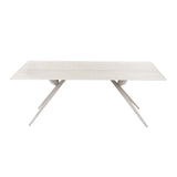 LIAM STONE TOP 200x100cm DINING TABLE - LIGHT LEG