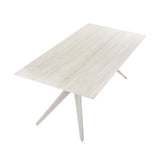 LIAM STONE TOP 180x90cm DINING TABLE - LIGHT LEG