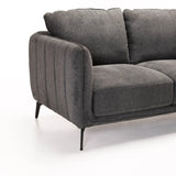 LINA FABRIC 2 SEATER - GREY