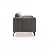 LINA FABRIC 2 SEATER - GREY