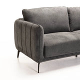 LINA FABRIC 3 SEATER - GREY