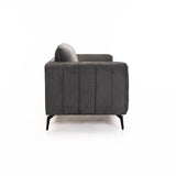LINA FABRIC 3 SEATER - GREY