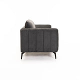 LINA FABRIC 3 SEATER - GREY