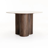 LIV 120CM ROUND STONE TOP DINING TABLE