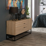 LODI 3 DRAWER 1 DOOR SIDEBOARD - OAK