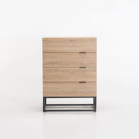 LODI 4 DRAWER CHEST - OAK