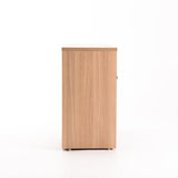 LOGO 2 DOOR CABINET - OAK/GREY
