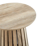 LOLA 45cm ROUND SIDE TABLE - OAK