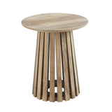 LOLA 45cm ROUND SIDE TABLE - OAK