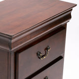 LOUISE 2 DRAWER PEDESTAL - DARK