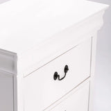 LOUISE 2 DRAWER PEDESTAL - WHITE