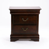 LOUISE 2 DRAWER PEDESTAL - DARK