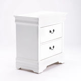 LOUISE 2 DRAWER PEDESTAL - WHITE