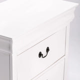 LOUISE 2 DRAWER PEDESTAL - WHITE