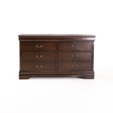 LOUISE 6 DRAWER DRESSER - DARK