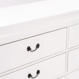 LOUISE 6 DRAWER DRESSER - WHITE