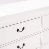 LOUISE 6 DRAWER DRESSER - WHITE