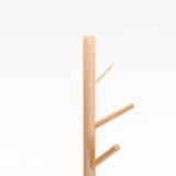 LUC COAT RACK 171cm H - BLACK/BEECH
