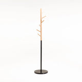 LUC COAT RACK 171cm H - BLACK/BEECH