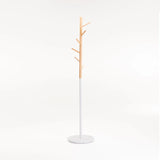 LUC COAT RACK 171cm H - WHITE/BEECH