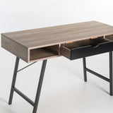 LUCA 120cm DESK - OAK/BLACK